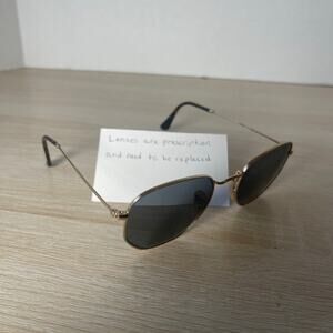Ray-Ban RB3548-N 001 Sunglasses Hexagonal Gold FRAMES ONLY 51-21-145 Italy